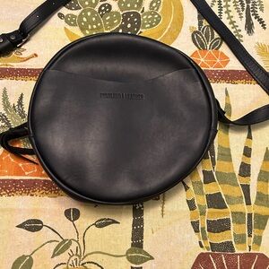 Portland Leather Goods Large Circle Bag.